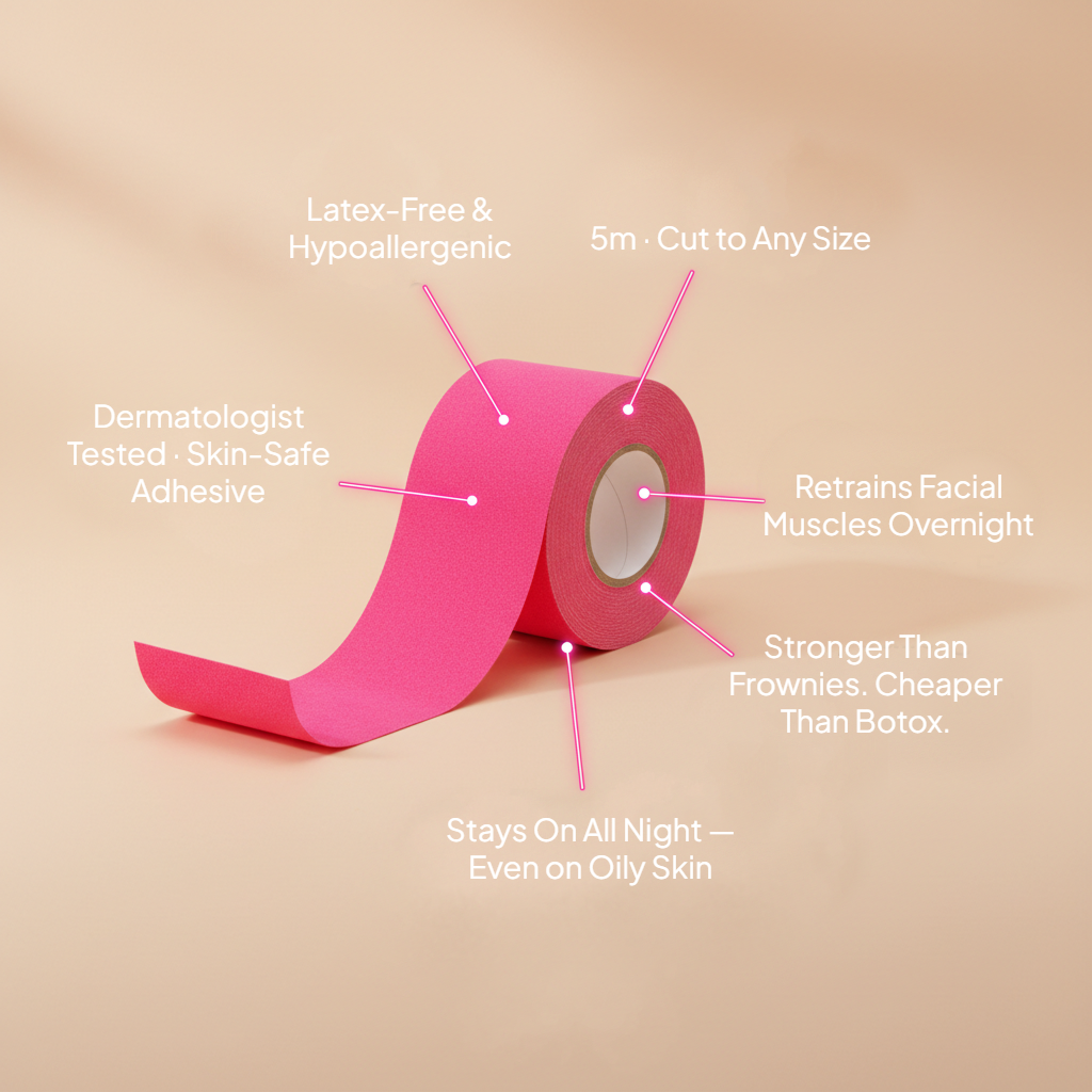 TapeTox - The Viral Pink Face Tape